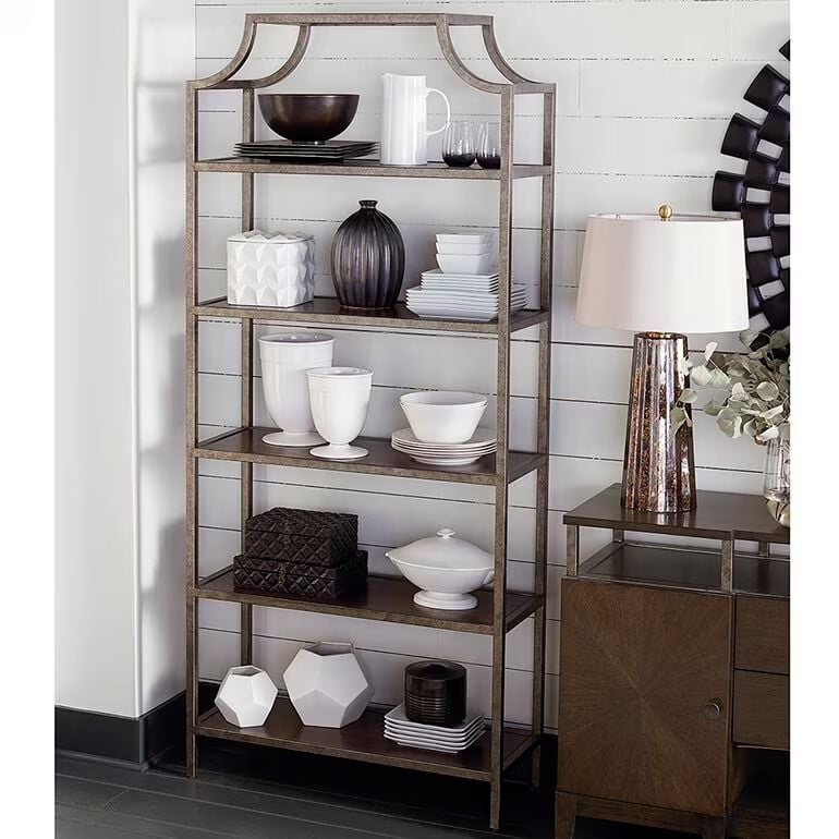 Bassett Furniture Palisades Etagere open shelving