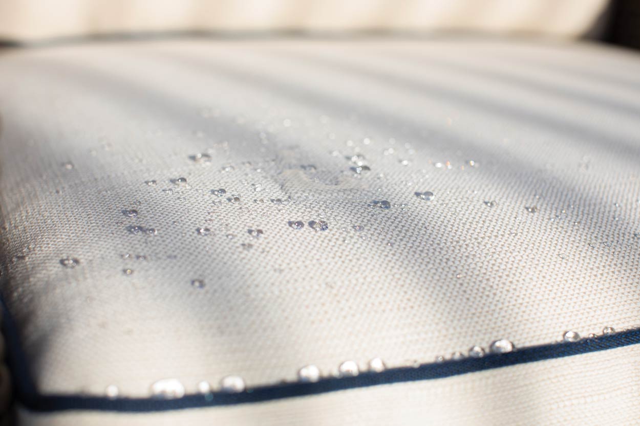 Performance fabric cushion